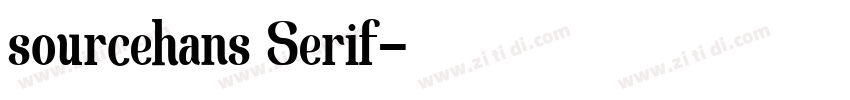 sourcehans Serif字体转换